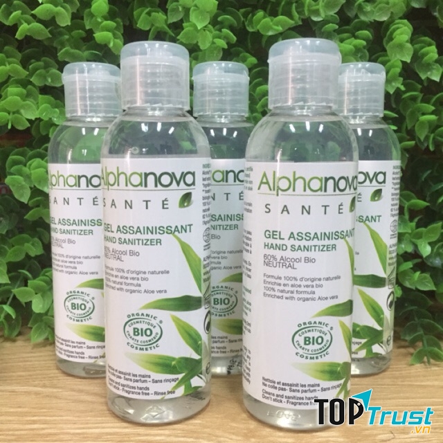 Gel rửa tay khô hữu cơ Alphanova