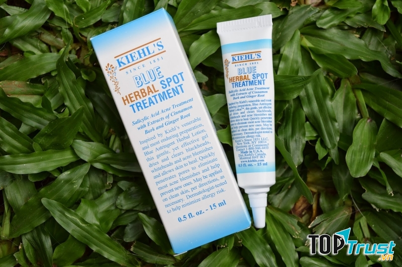 Gel trị mụn Kiehl's Blue Herbal Spot Treatment