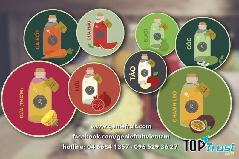 Genie Fruit là thương hiệu nước ép trái cây mang xu hướng “take- away” rất thịnh hành hiện nay.