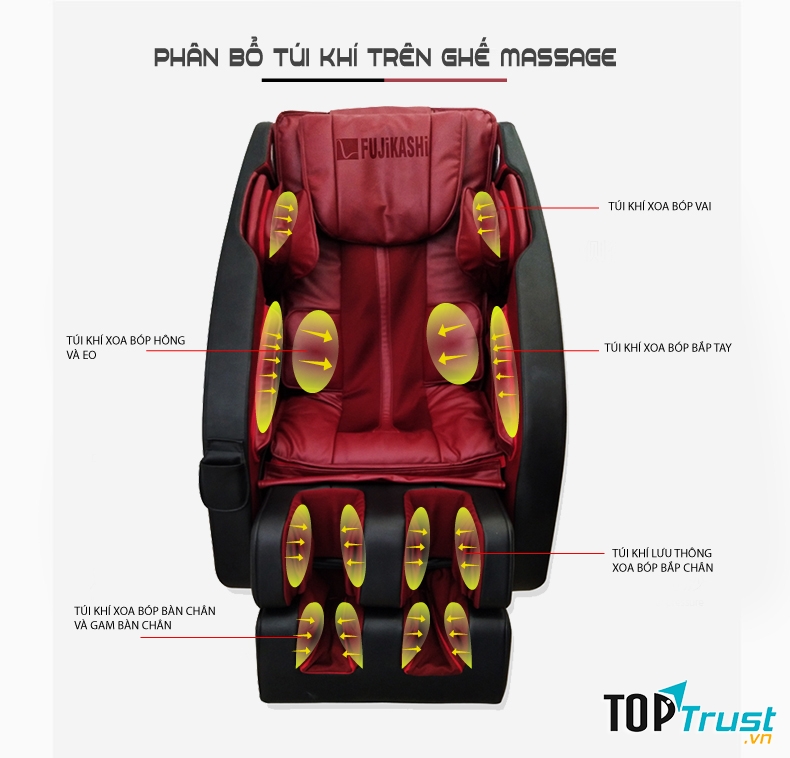 Ghế massage toàn thân Fujikashi F82