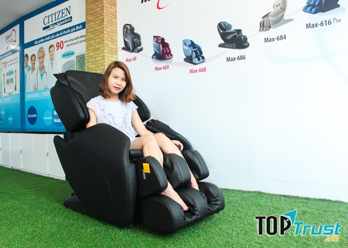 Ghế massage toàn thân Maxcare Max-616 Plus massage chuyên sâu như một nghệ nhân thực thụ
