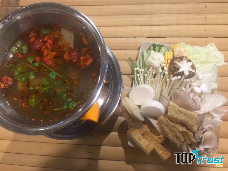 Món chay tại Giác Tha