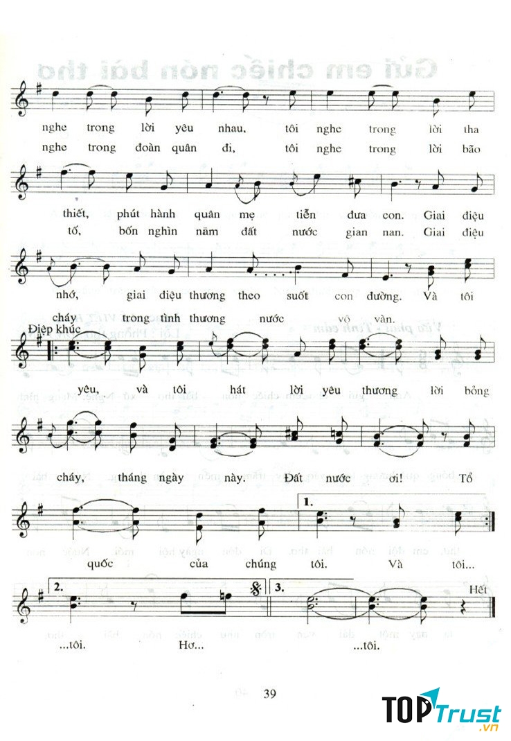 Bài hát Giai điệu Tổ quốc.