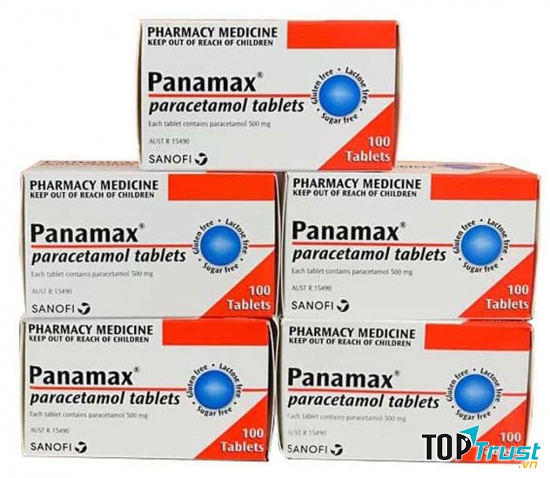 Thuốc giảm đau và hạ sốt Panamax 500mg Paracetamol