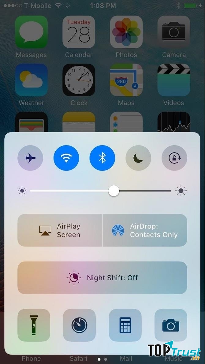 Giảm độ sáng màn hình xuống dưới mức tối thiểu