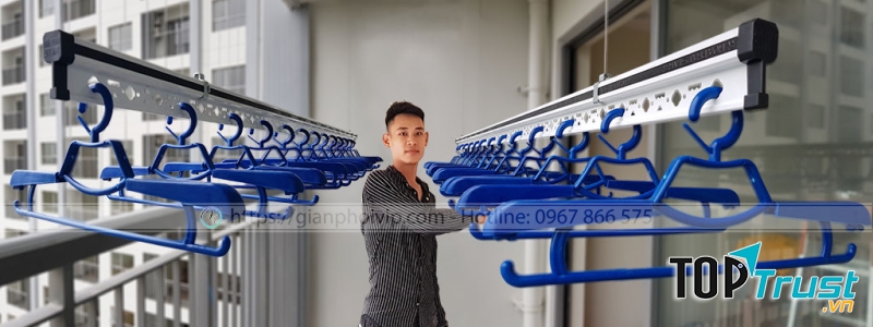 Giàn phơi quần áo thông minh Bình Minh