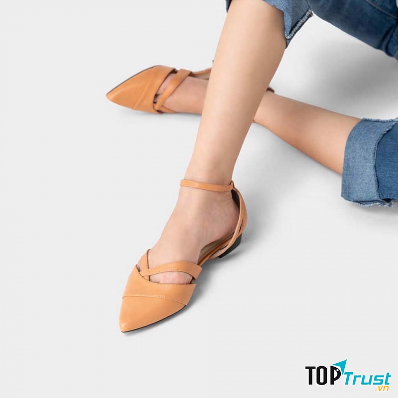 Giày búp bê cut - out