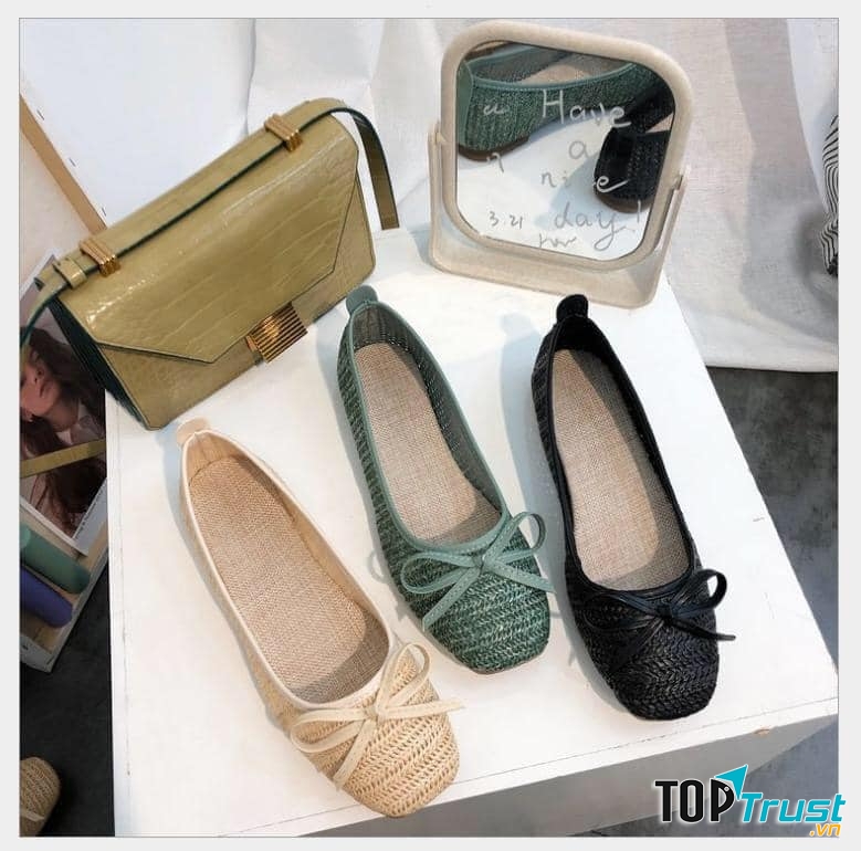 Giày búp bê mũi vuông