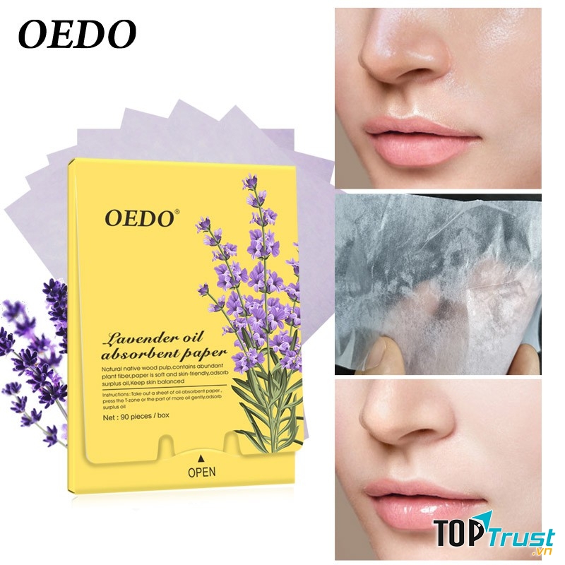 Giấy Thấm Dầu Hoa Oải Hương Lavender Oil Absorbent Paper