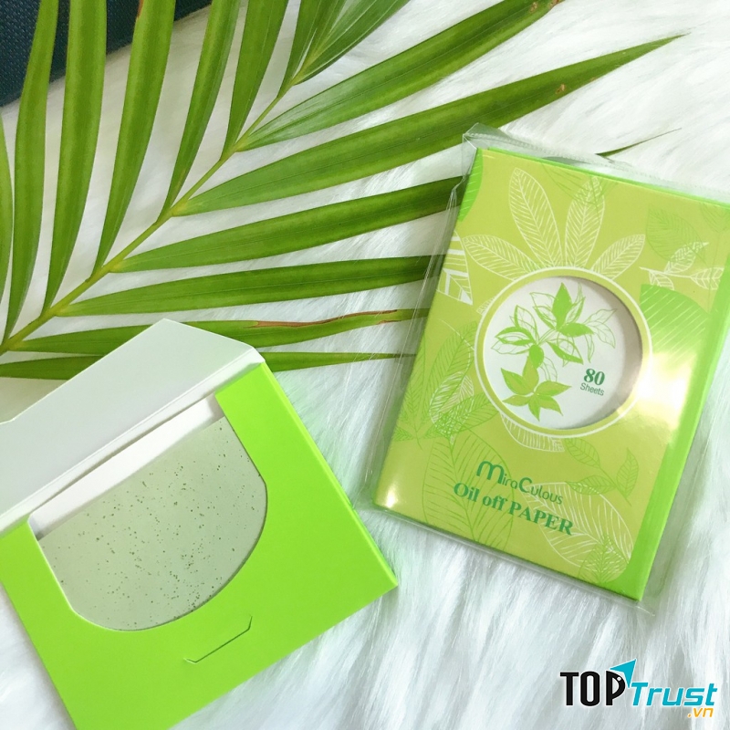Giấy Thấm Dầu Tinh Chất Trà Xanh Oil Off Paper