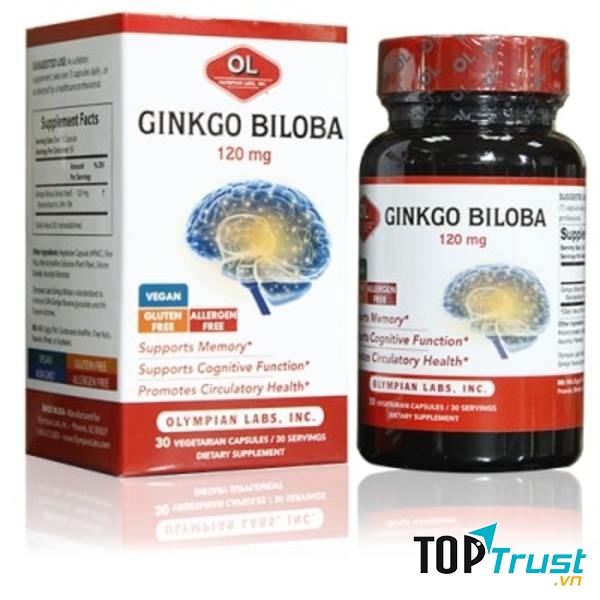 Ginkgo Biloba của Olympian Labs là sản phẩm hỗ trợ điều trị các hội chứng đau đầu, chóng mặt, mệt mỏi, các bệnh về não và thần kinh.