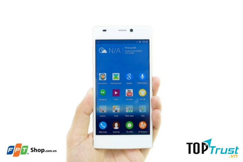 Mặt trước của điện thoại Gionee Elife S5,5