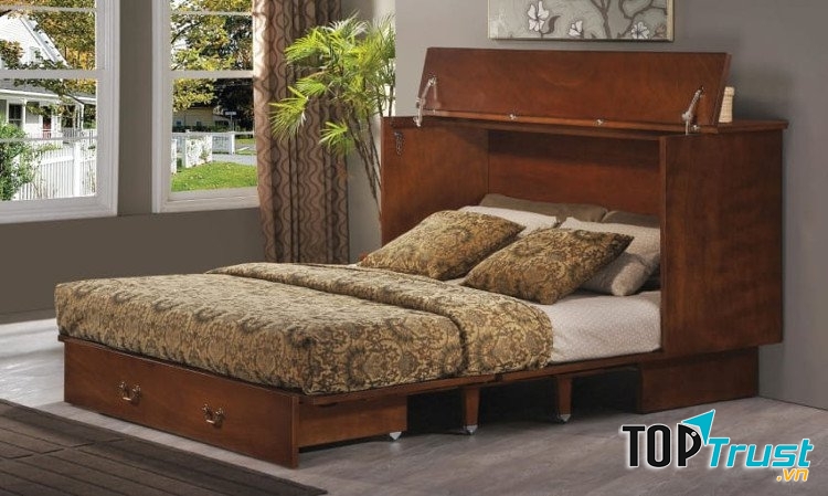 Giường bàn gấp giúp bạn tiết kiệm được không gian