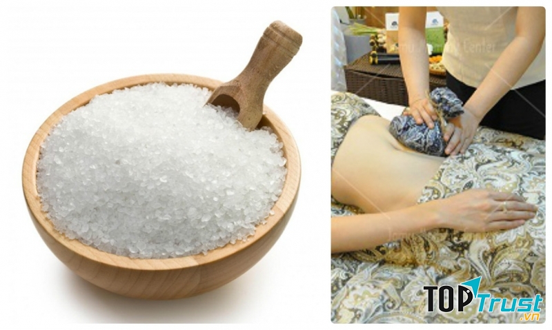 Giúp da săn chắc bằng muối biển