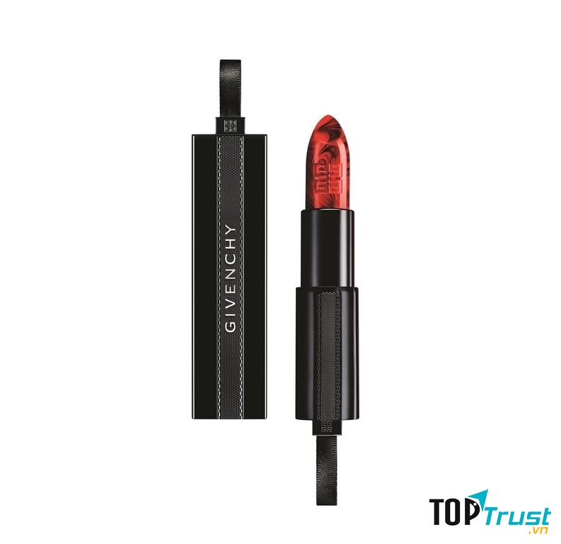 Givenchy Rouge Interdit Satin Lipstick- Marble Rouge Revelateur
