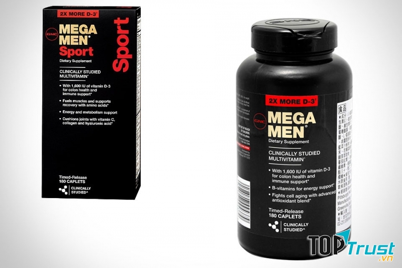 GNC Mega Men 180 viên bổ sung vitamin và khoáng chất thiết yếu cho nam giới