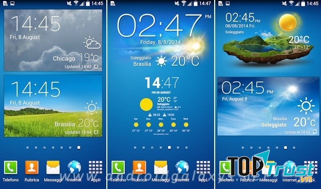 Gỡ bỏ các widget không cần thiết trên màn hình chính