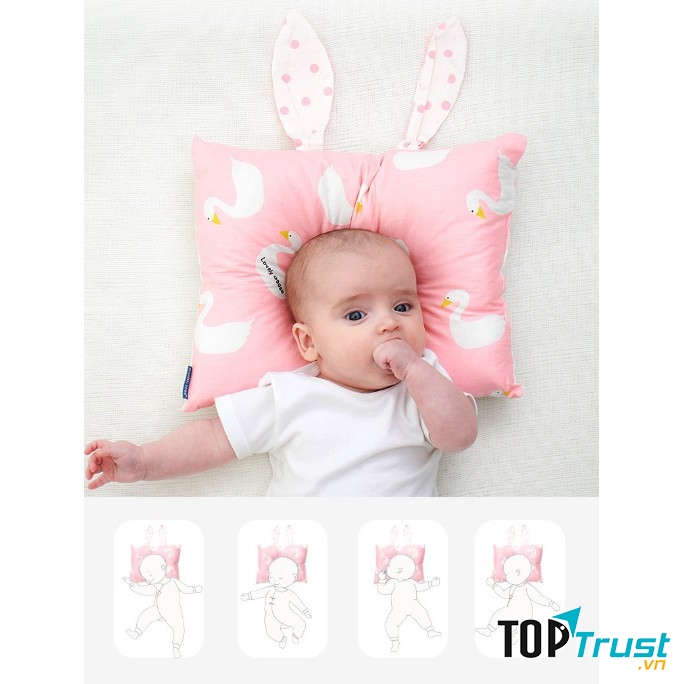 Gối chống bẹp đầu thương hiệu Muslin Tree
