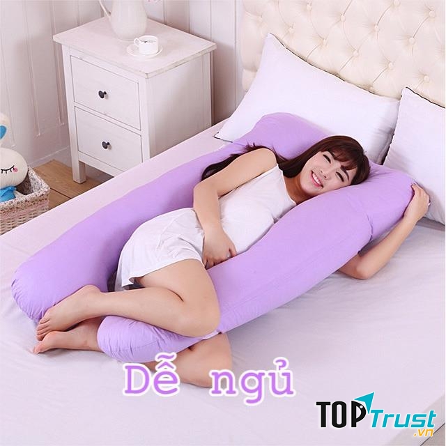 Gối chữ u cho bà bầu Hahuma