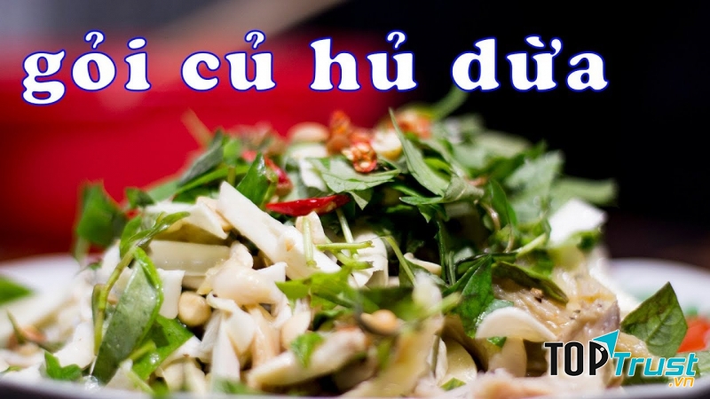 Gỏi củ hũ dừa giòn ngọt