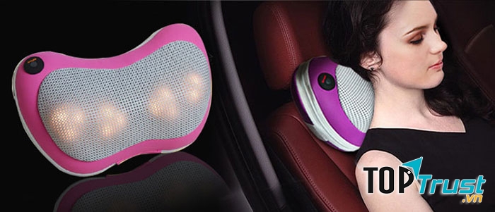 Gối massage hồng ngoại đa năng Magic PL819 tiện dụng có thể mang theo và dùng bất cứ lúc nào bạn muốn