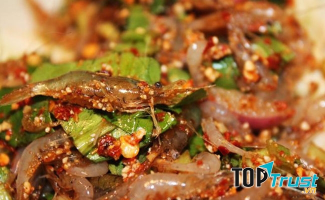 Món gỏi tép nhảy Quảng Trị