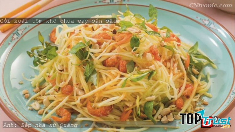 Gỏi xoài tôm khô chua cay sần sật