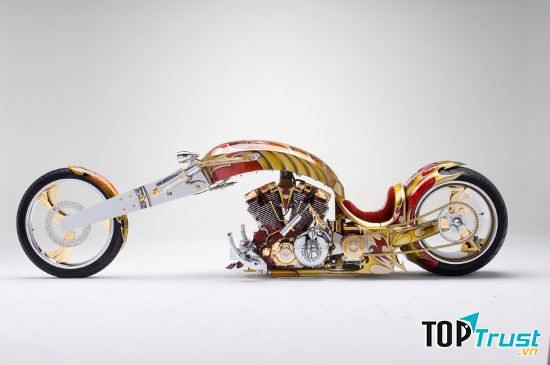 Siêu xe Gold Plated Custom Chopper