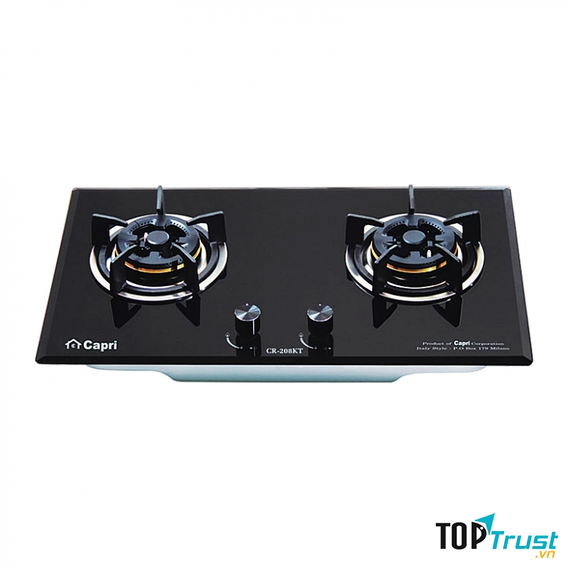Bếp ga âm Capri CR-208KT (Đen).