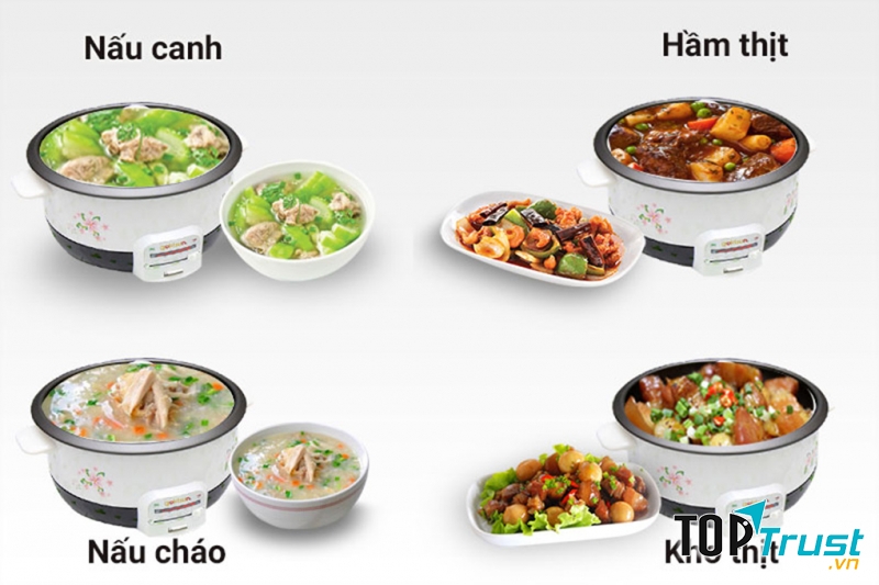 Nồi Lẩu Điện Goldsun MC-GAL30W  nấu được nhiều món ngon