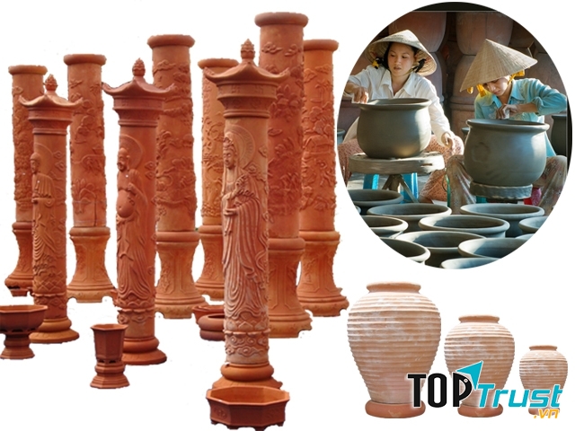 Sản phẩm gốm đỏ Vĩnh Long