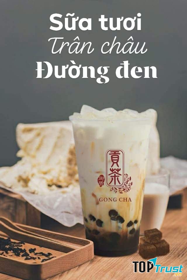 Sữa tươi trân châu đường đen tại GongCha YuZhi