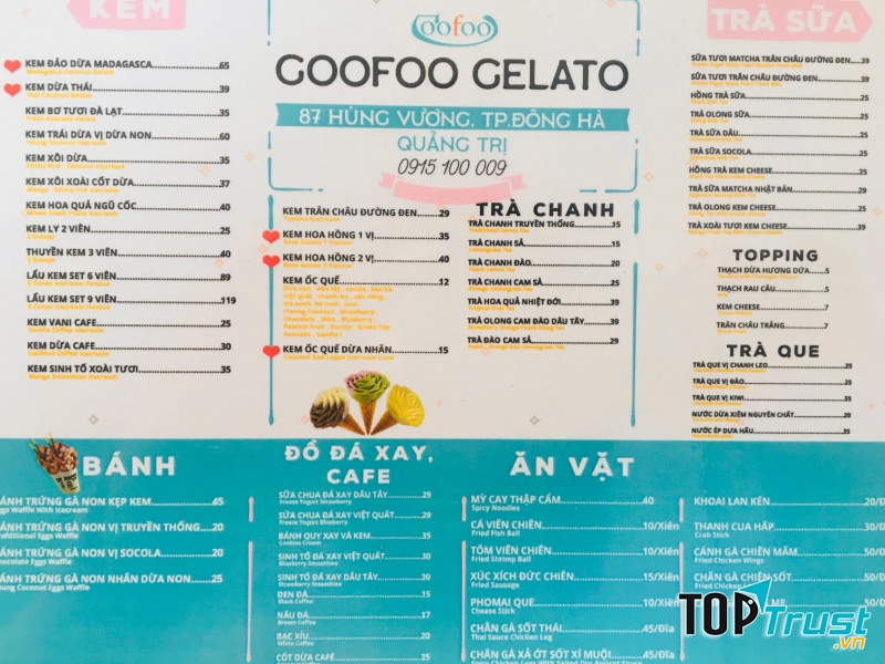 Goofoo gelato Quảng Trị