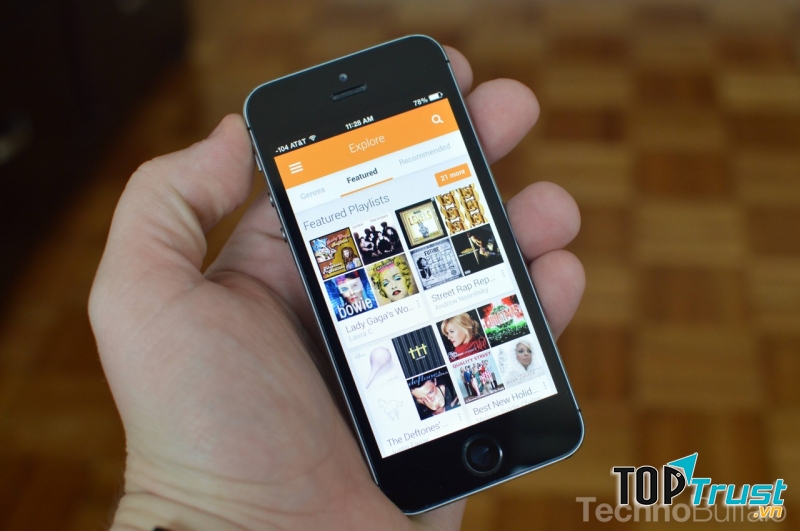 Ứng dụng nghe nhạc Google Play Music