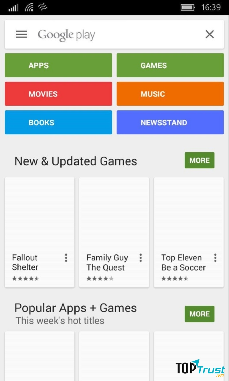 Ứng dụng Google Play sách
