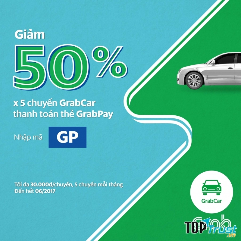 GrabCar tiện lợi hơn khi dùng GrabPay