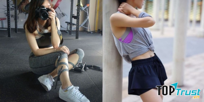 Hai mẫu quần tập chất lừ này có giá xấp xỉ 300k