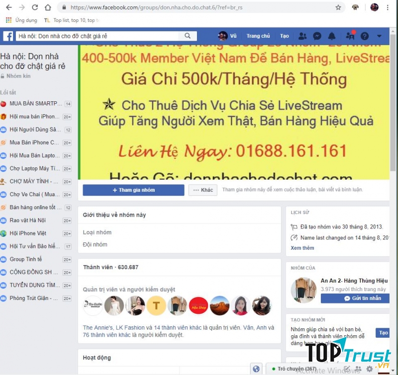 Group Hà Nội: dọn nhà cho đỡ chật giá rẻ