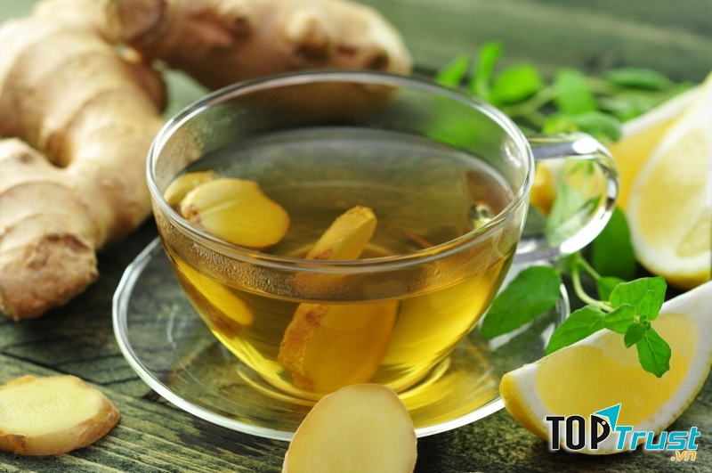 Uống trà gừng giúp cải thiện chức năng tiêu hóa