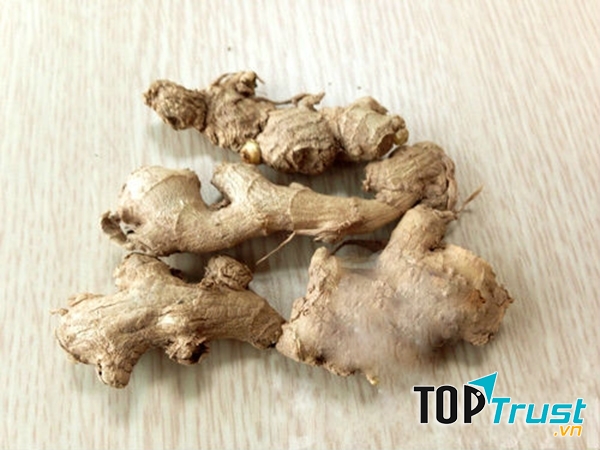 Gừng đã bị biến dạng, biến chất