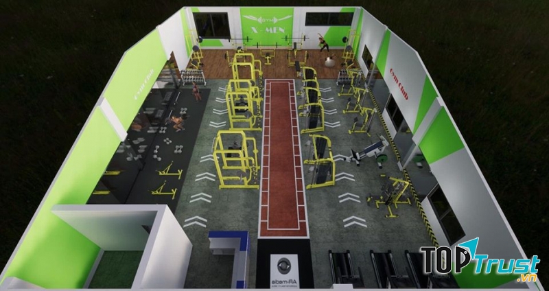 Không gian tại GYM Fitness X-MEN Cửa Lò