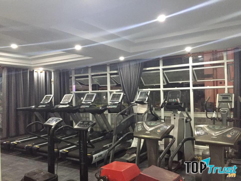 Không gian phía trước phòng tập gym.