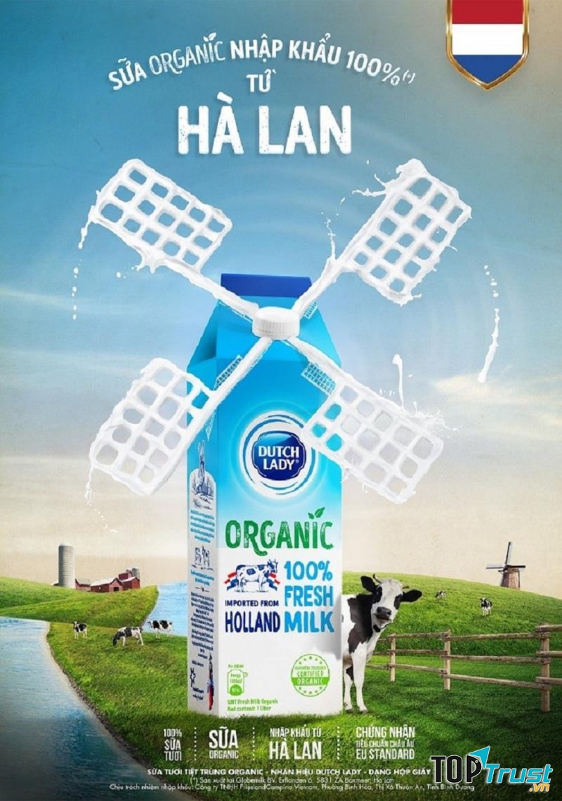 Sữa tươi organic Cô Gái Hà Lan