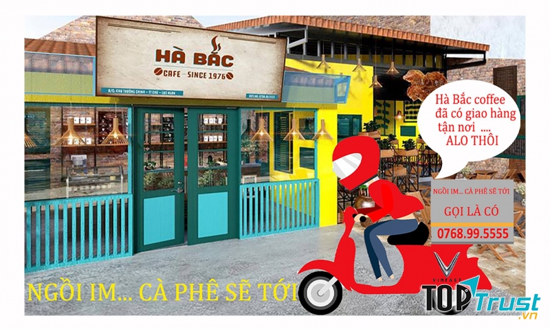 HÀ BẮC Coffee- ngồi im cà phê sẽ tới.