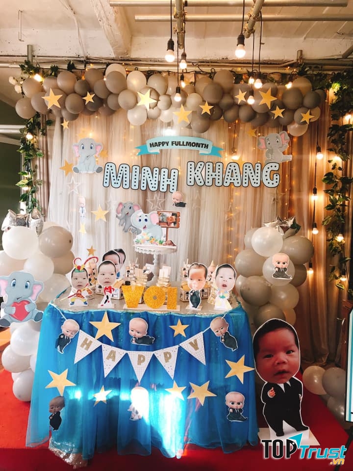 Trang trí sinh nhật siêu đáng yêu dành cho khách hàng nhí đây ạ!