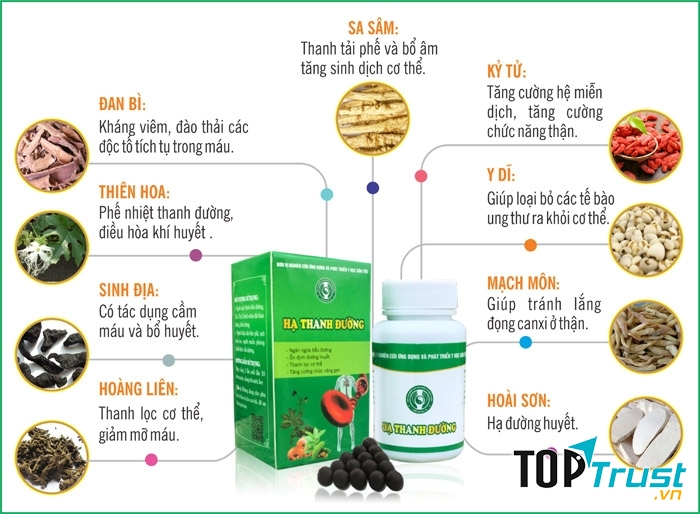 Thành phần Hạ thanh đường