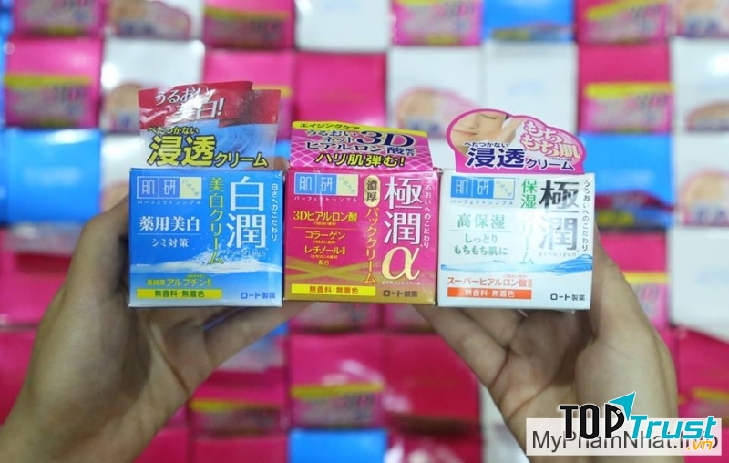 Hada Labo PERFECT WHITE Arbutin Cream - hộp màu xanh