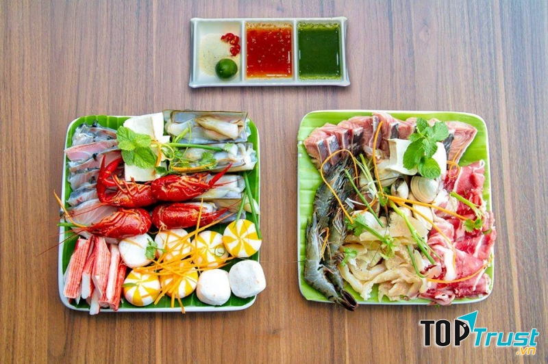 Món ăn hấp dẫn tại nhà hàng