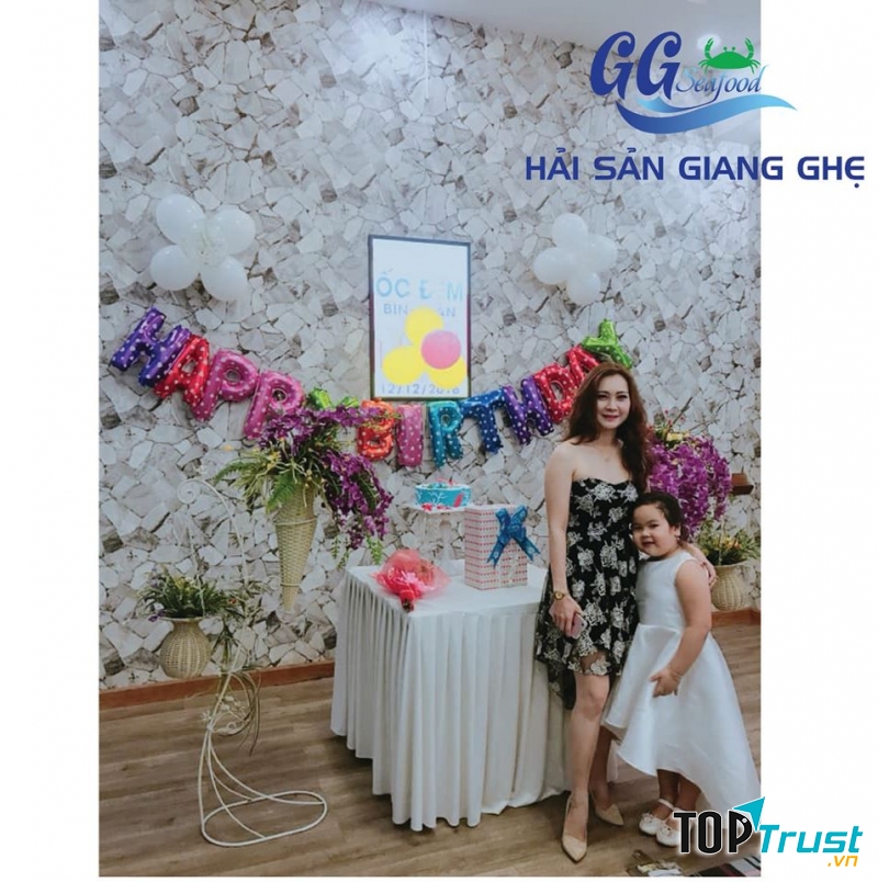 Hải Sản Giang Ghẹ có thể tổ chức sinh nhật