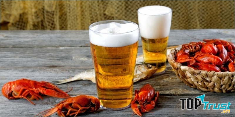 Hải sản với bia rượu